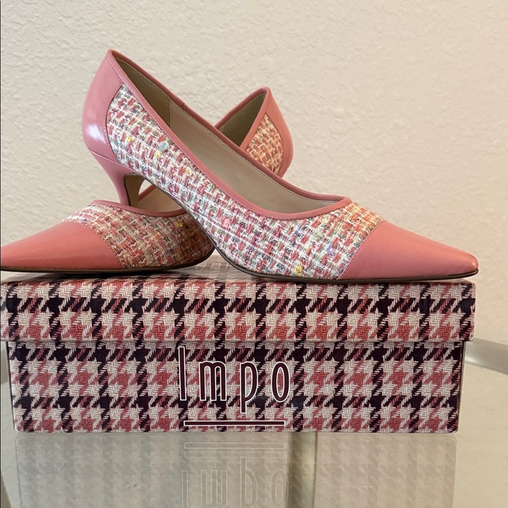 Impo Pink Tweed Heels